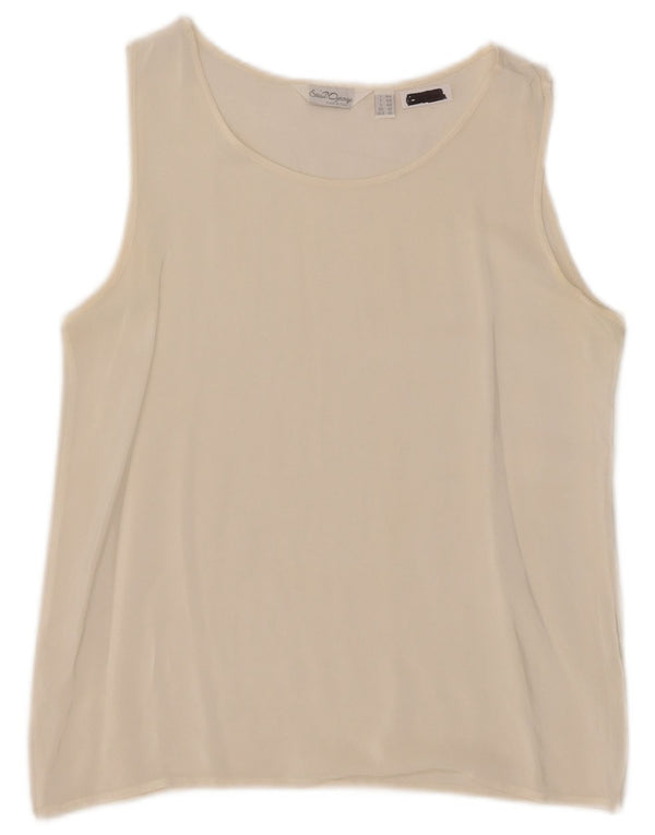 Damska bluzka bez rękawów Saint George Top UK 12 Medium Off White