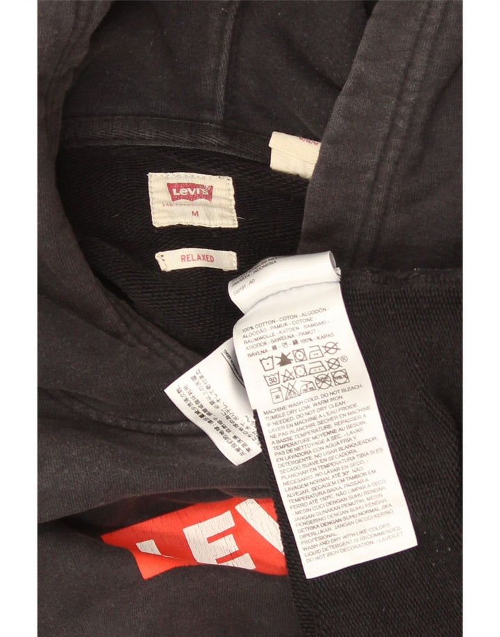 Męski sweter z kapturem i grafiką Levi's, średnioszary, bawełniany