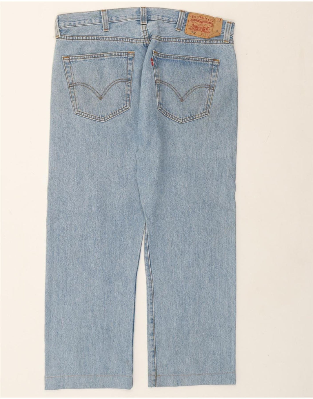 Męskie jeansy Levi's 501 Straight W38 L28 Niebieskie bawełniane