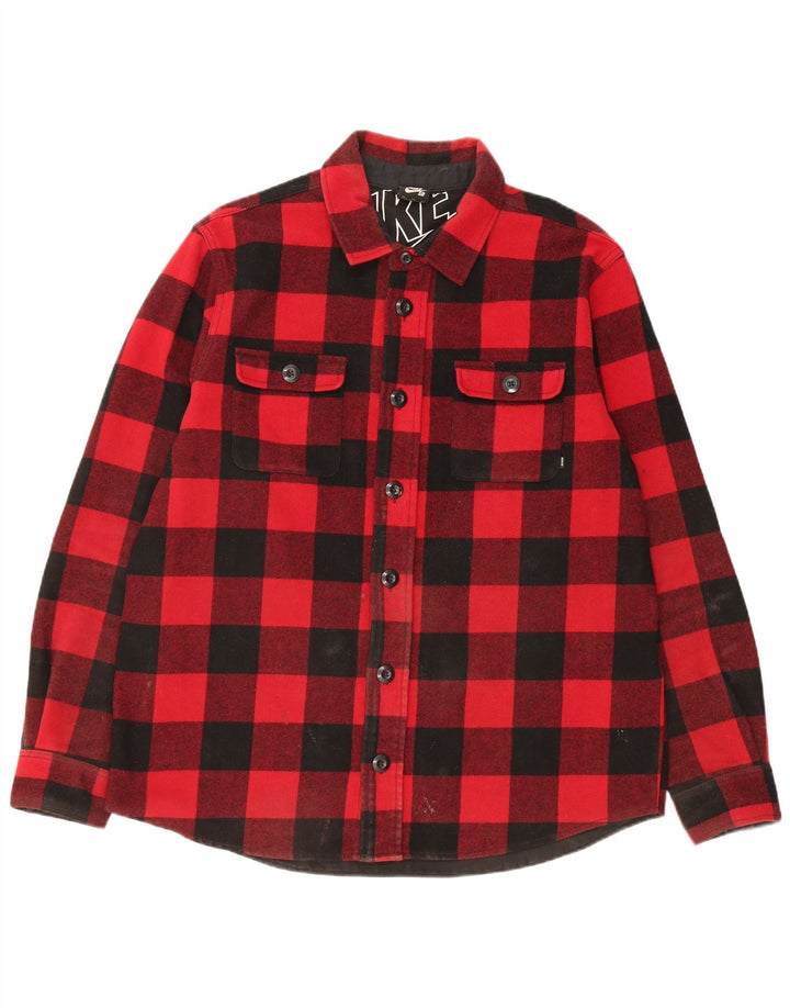 Męska koszula flanelowa Nike Lumberjack XL, czerwona bawełniana kratka