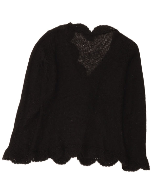 Damski sweter rozpinany Laura Ashley UK 14, duży czarny