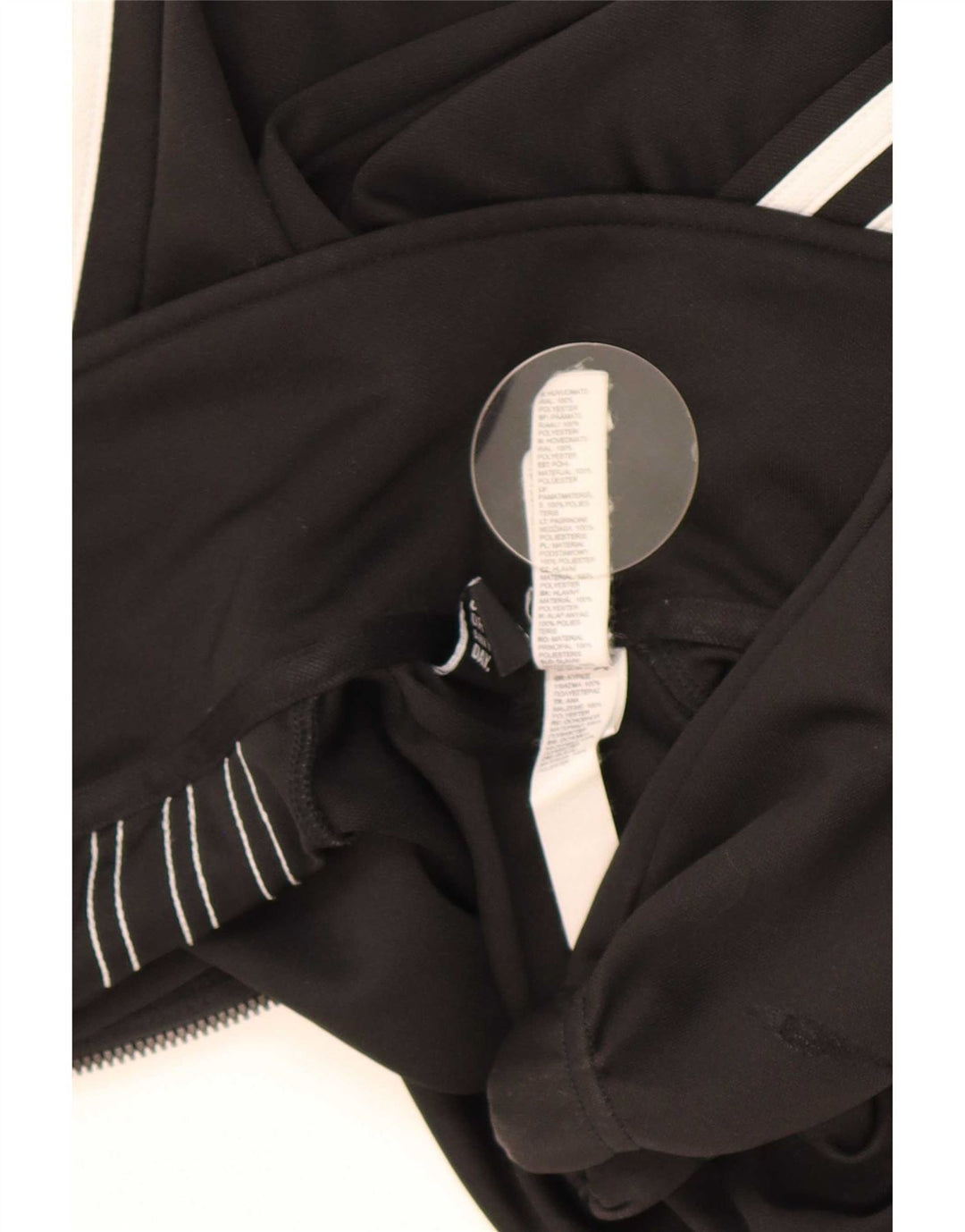 Męska kurtka dresowa Adidas UK 38/40 Średni czarny poliester