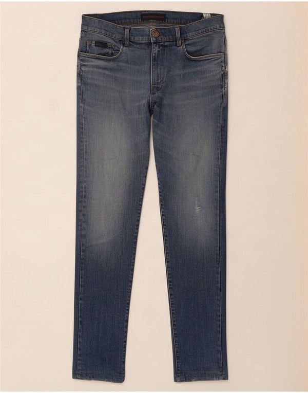 Męskie jeansy slim fit Trussardi W32 L30 Niebieskie bawełniane