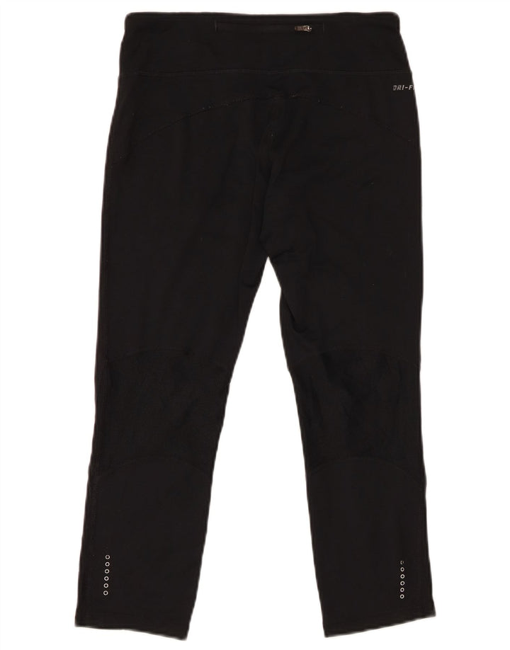 Damskie legginsy Nike Dri Fit UK 10, małe, czarne, poliestrowe