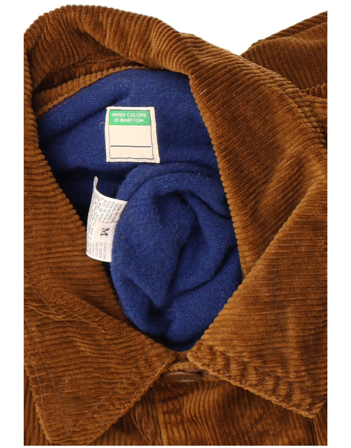 Męska kurtka sztruksowa Benetton UK 38, średnia bawełna khaki