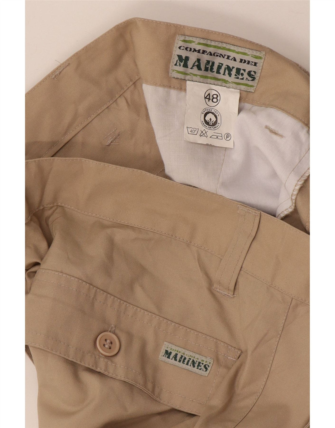 Męskie spodenki cargo w stylu vintage IT 48 Medium W32 beżowe