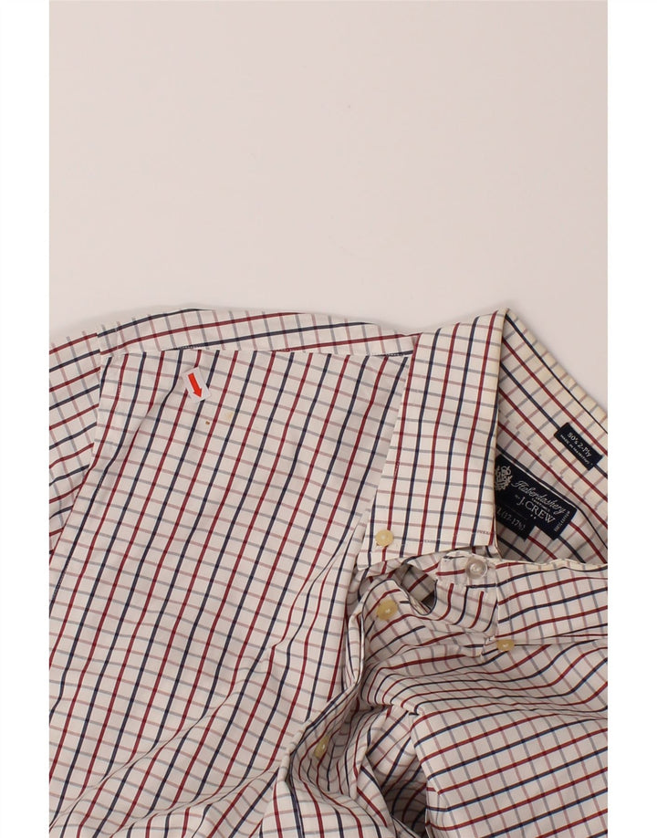 J. CREW Mens Shirt Size 17/17 1/2 XL White Check Cotton Vintage J. Crew and Second-Hand J. Crew from Messina Hembry 