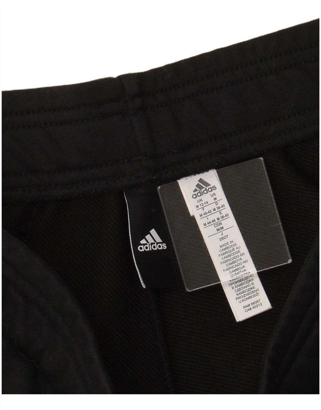 Damskie spodnie dresowe ADIDAS Graphic Joggers UK 12/14 Średnia czerń