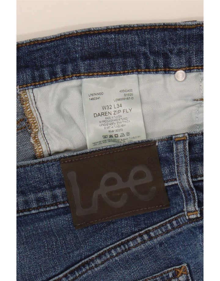Męskie jeansy Lee Daren Zip Fly W32 L29 Niebieska bawełna