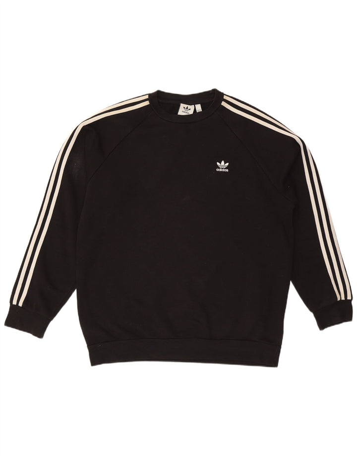 Bluza męska Adidas, duża, czarna, bawełniana