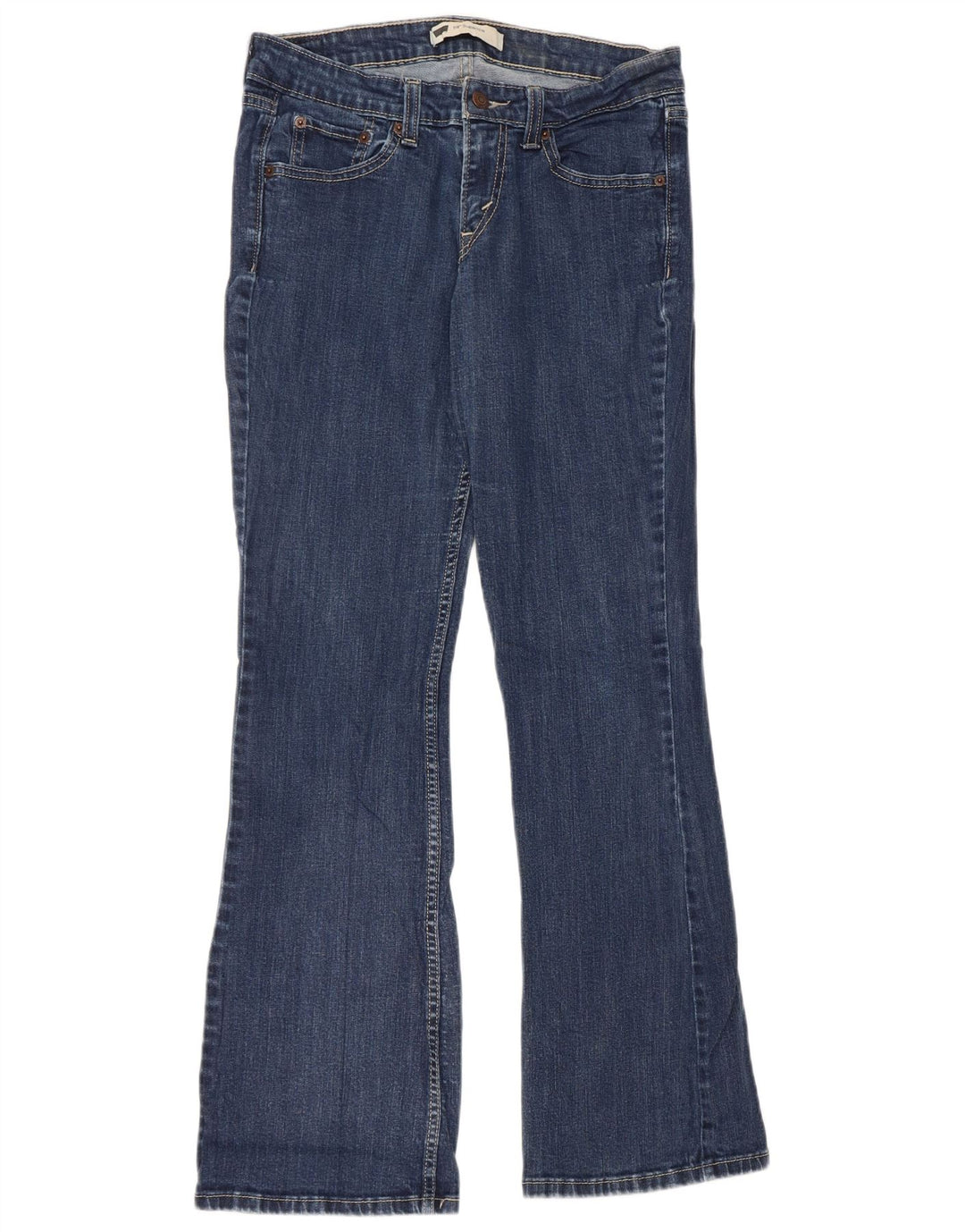 Damskie jeansy Levi's 518 Super Low Bootcut US 9 Medium W30 L31 Niebieska bawełna