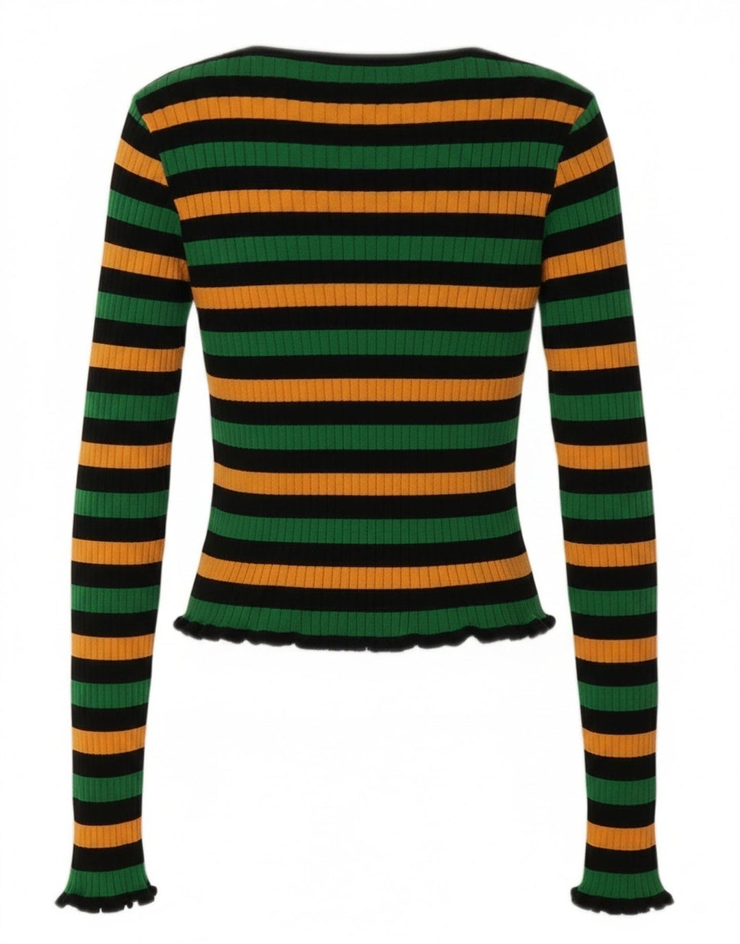 Damski krótki top Zara UK 12, średnie, wielokolorowe paski