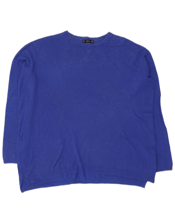 Sweter damski Zara Oversize z okrągłym dekoltem UK 10 Small Blue