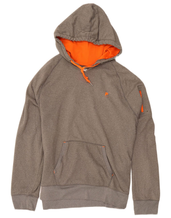 Męski sweter z kapturem Fila XL, szary poliester