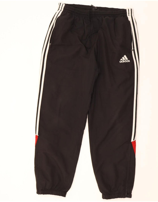 Męskie spodnie dresowe Adidas Joggers UK 44/46 Duży czarny blok kolorów