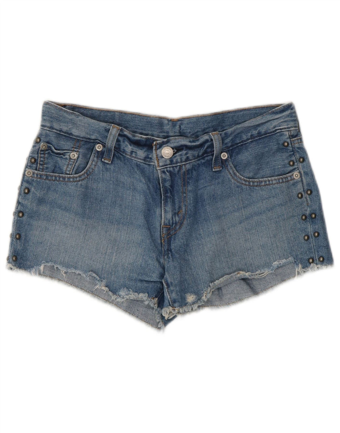 Damskie spodenki jeansowe Levi's W26 Small, niebieskie, bawełniane