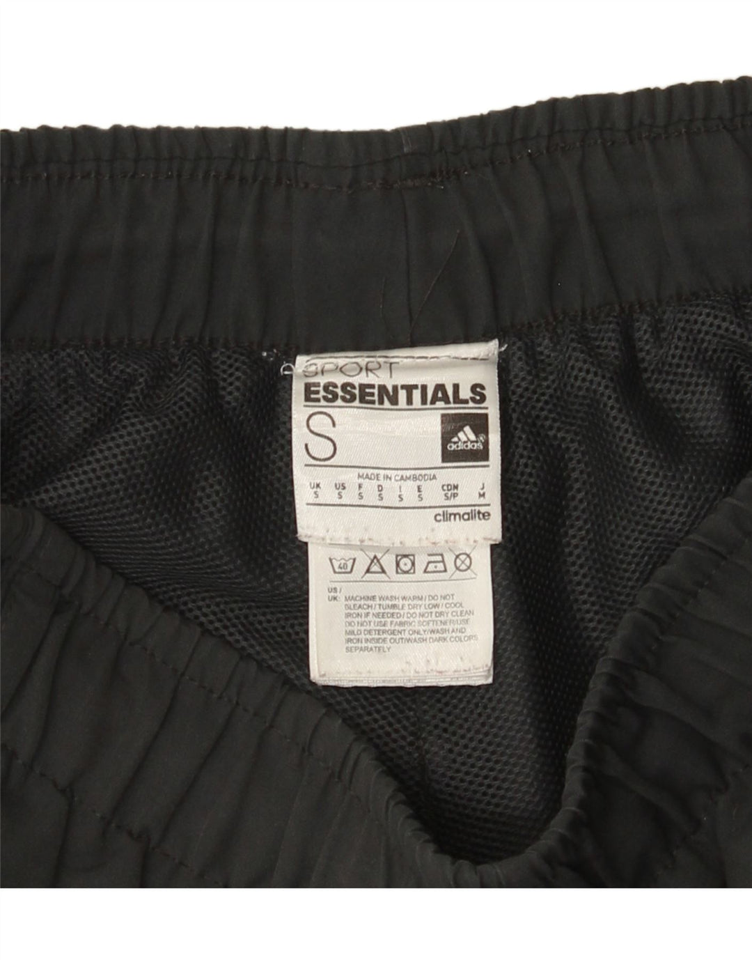 Męskie spodenki sportowe Adidas Climalite, małe, szare, poliestrowe