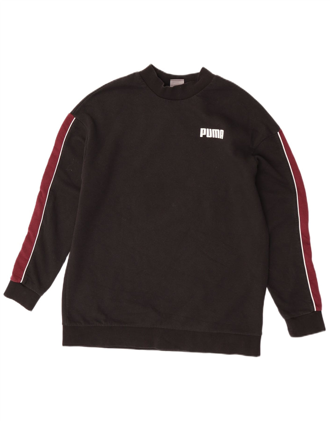 Damska bluza Puma Sweter UK 12 Średnia czarna bawełna z blokami kolorów