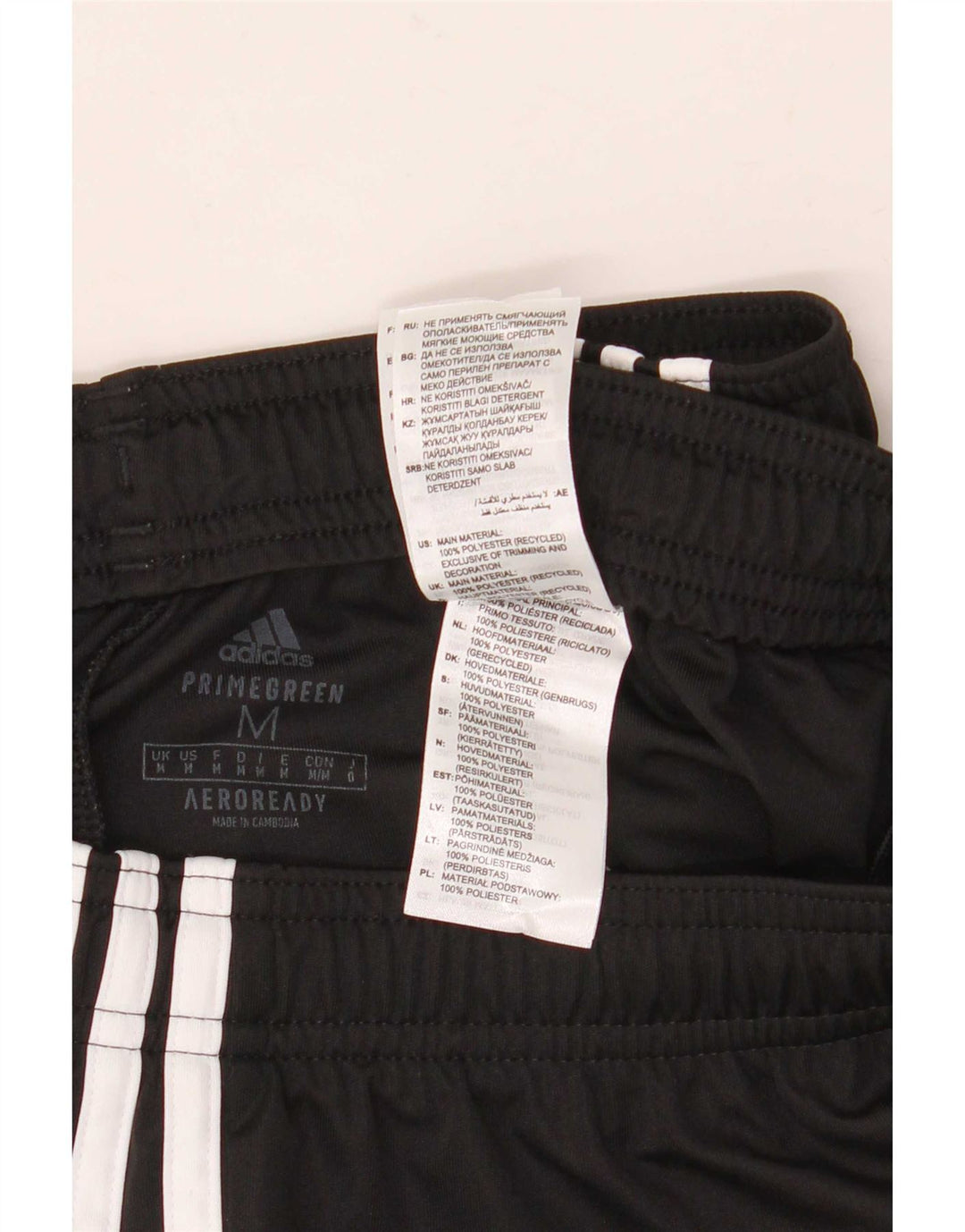 Męskie spodenki sportowe Adidas Aeroready, średni czarny poliester
