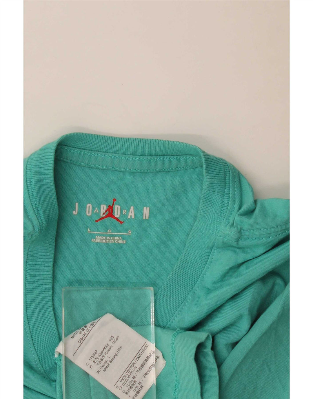 Męski T-shirt z grafiką Jordan, duży, niebieski, bawełniany