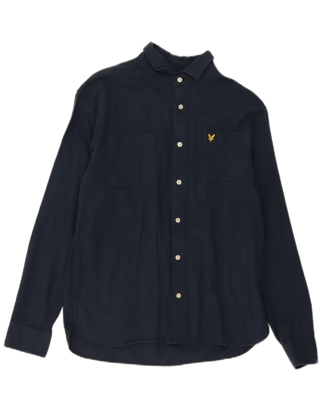 Koszula męska Lyle & Scott, mała, granatowa, bawełniana