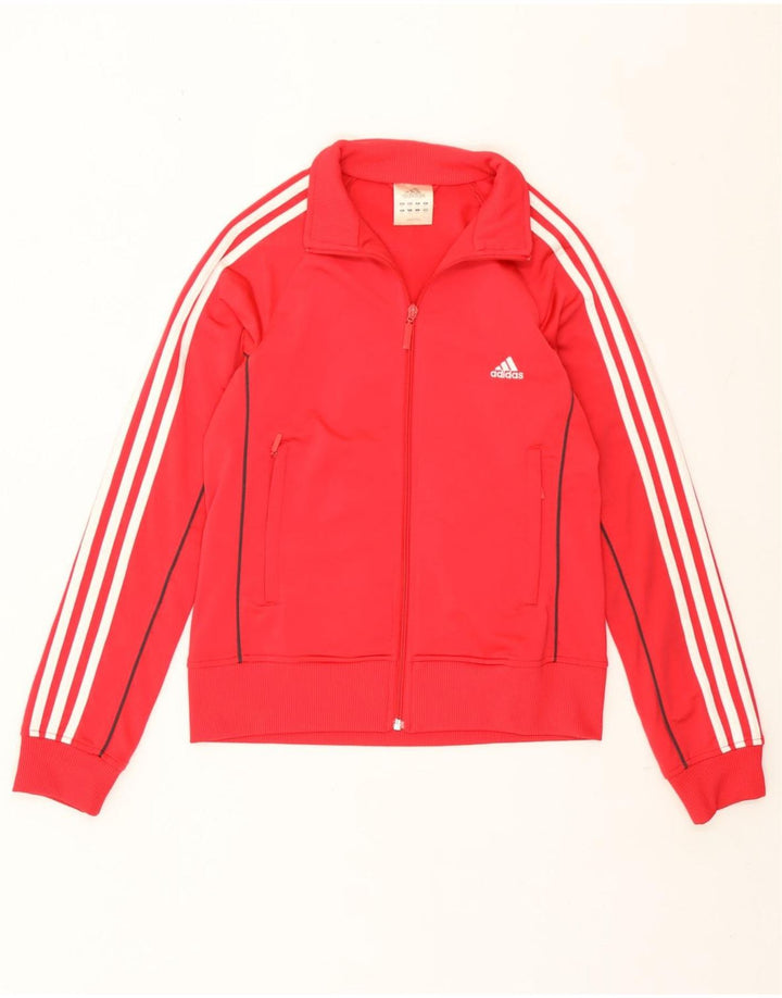 Damska bluza dresowa Adidas UK 14, średni czerwony poliester