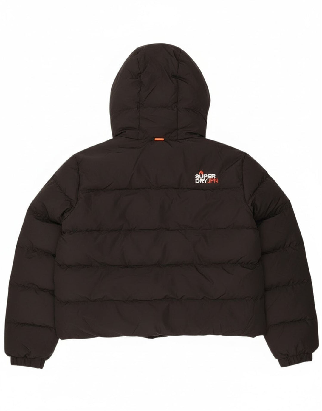 Damska wyściełana kurtka Superdry z kapturem, duża, czarna, UK 16