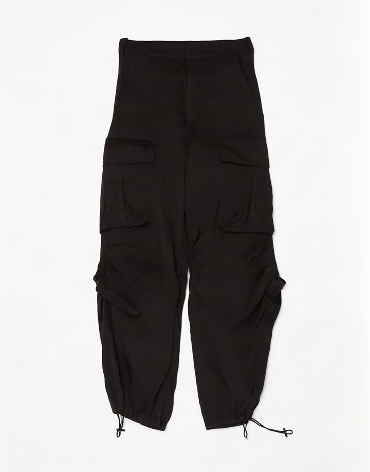 Spodnie damskie Zara Joggers Cargo XS W24 L30 Czarne