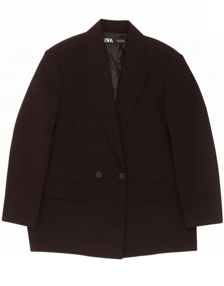 Damska marynarka Zara Oversize z podwójnymi piersiami UK 10 Small Black