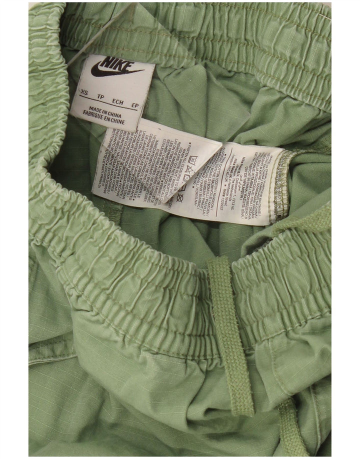 Damskie spodenki sportowe NIKE UK 6 XS, zielone, bawełniane