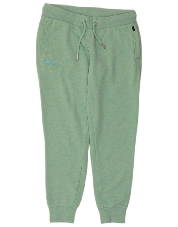 Damskie spodnie dresowe Superdry Joggers UK 16, duże, zielone, bawełniane