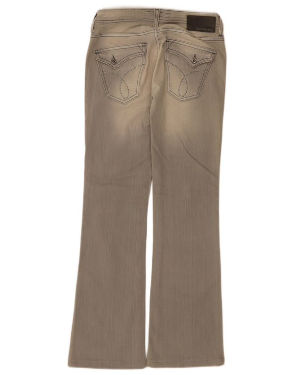 Damskie jeansy Calvin Klein Bootcut W26 L30 Szara bawełna
