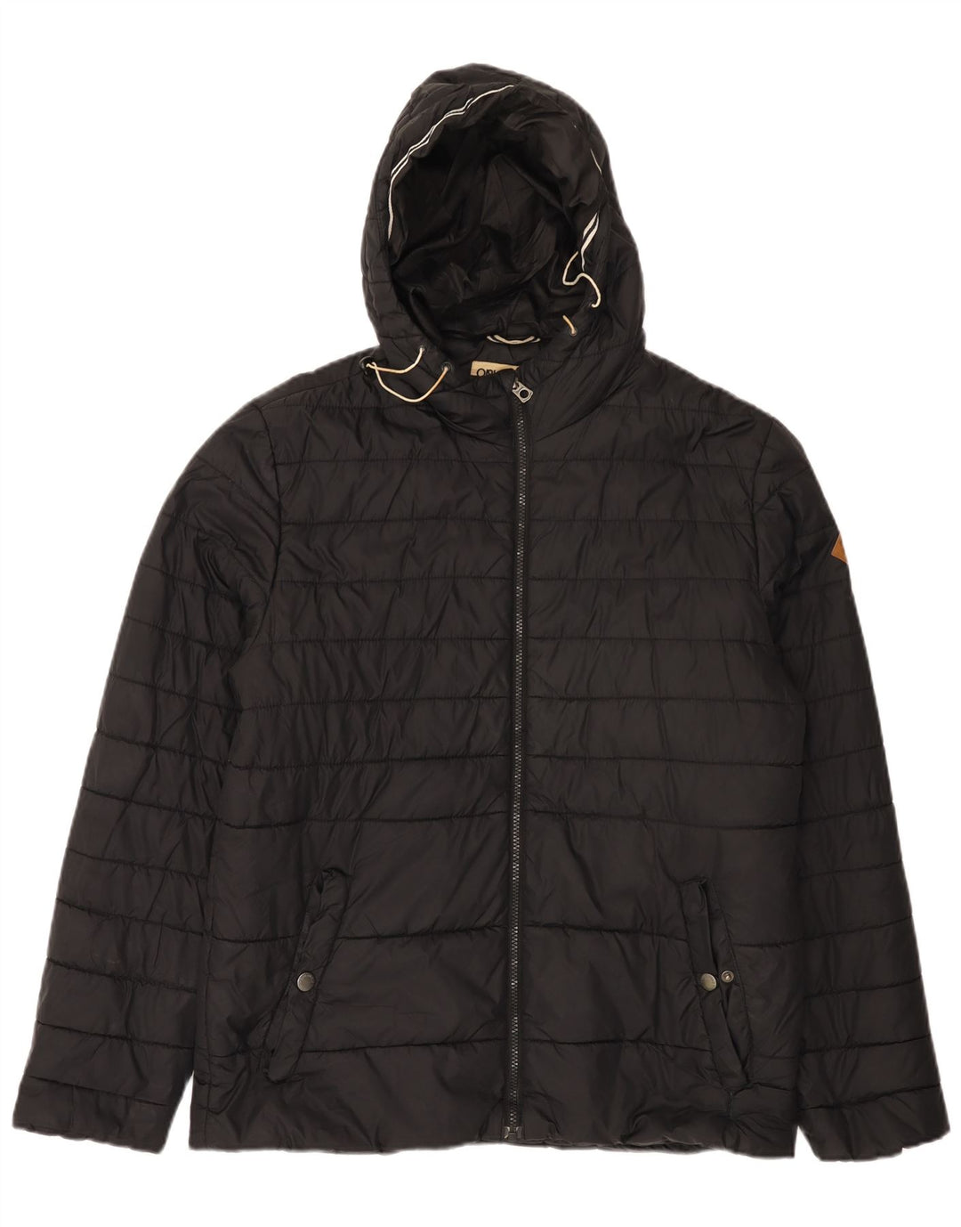 Męska ocieplana kurtka z kapturem Jack & Jones UK 40, duża czarna