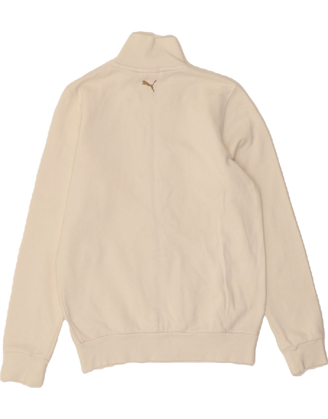 PUMA Boys Tracksuit Top Jacket 13-14 Years White Cotton Vintage Puma and Second-Hand Puma from Messina Hembry 