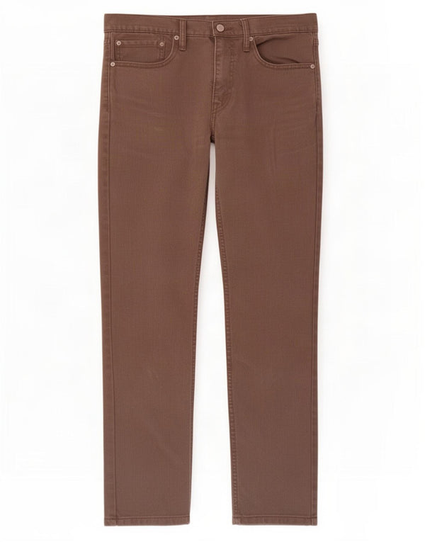 Męskie spodnie Levi's 511 Slim Casual W34 L32 Brązowa bawełna