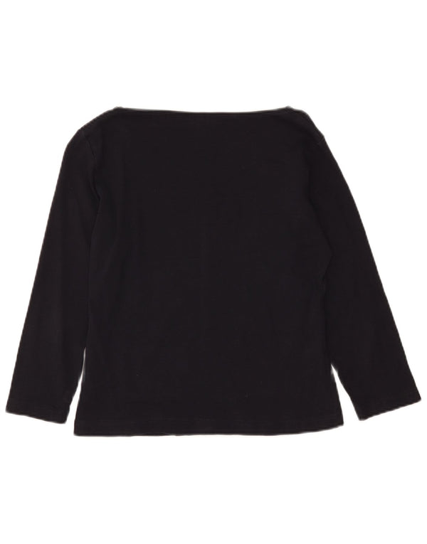 Damski krótki top Guess z rękawem 3/4, UK 18 XL, granatowy, bawełniany