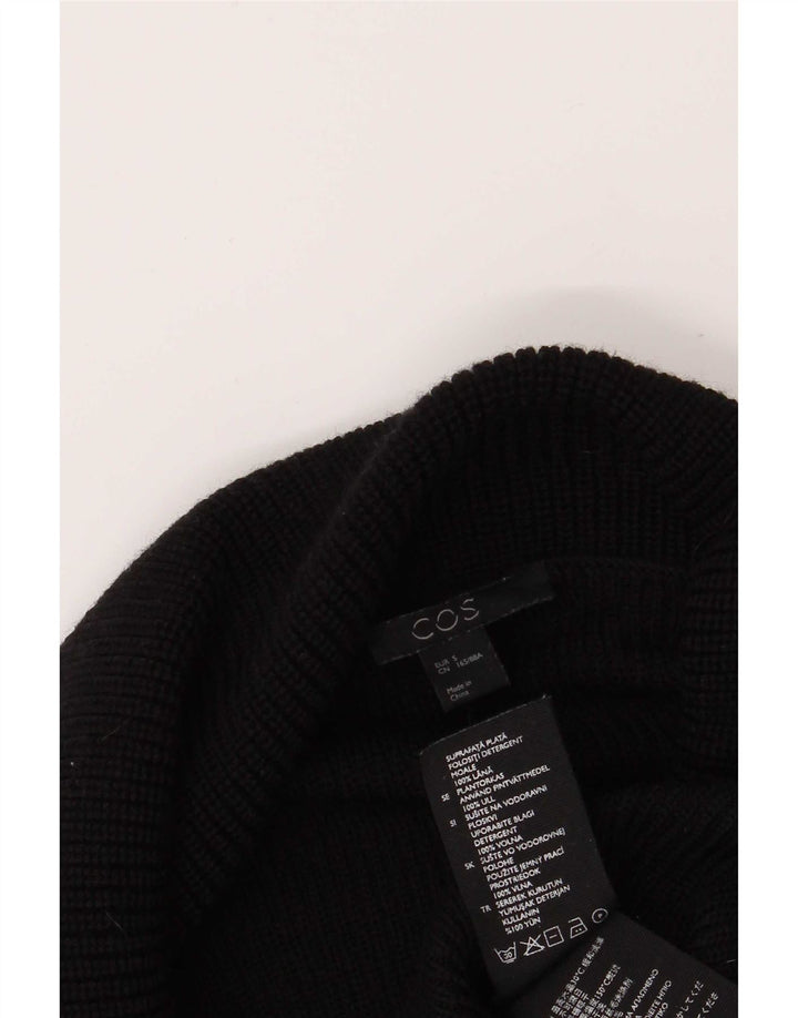 Cos Damski sweter oversize z okrągłym dekoltem UK 10, mały czarny