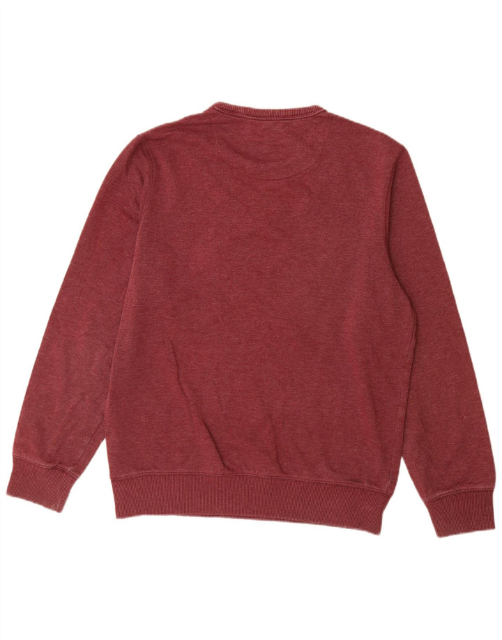 Marks & Spencer Męska bluza dresowa, średnia, bordowa bawełna