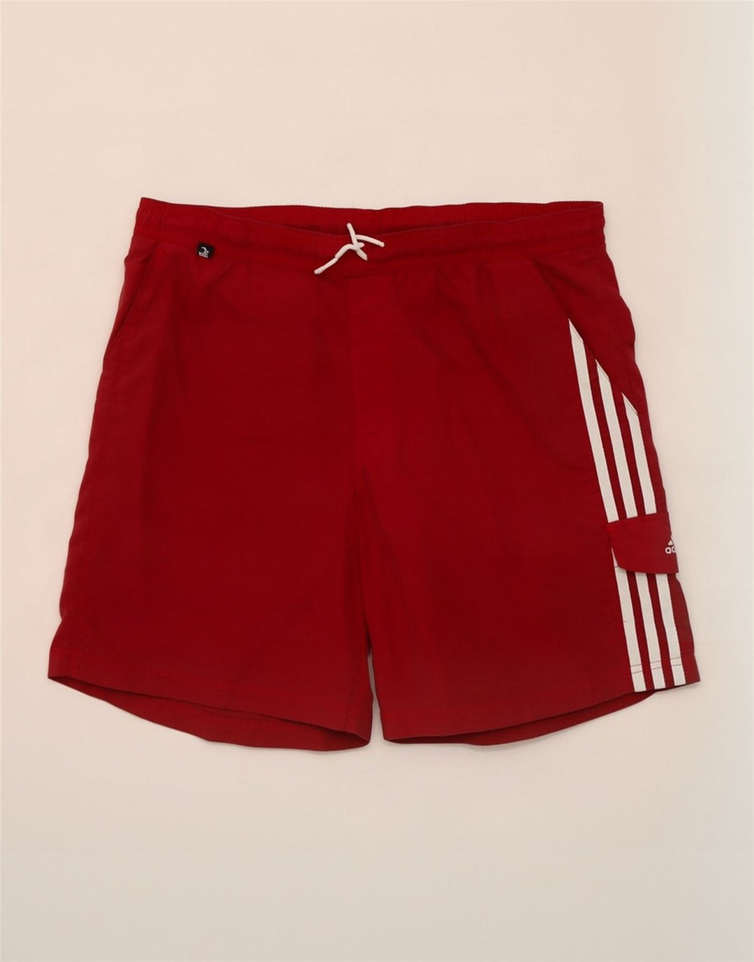 Męskie spodenki kąpielowe Adidas, średni bordowy poliester