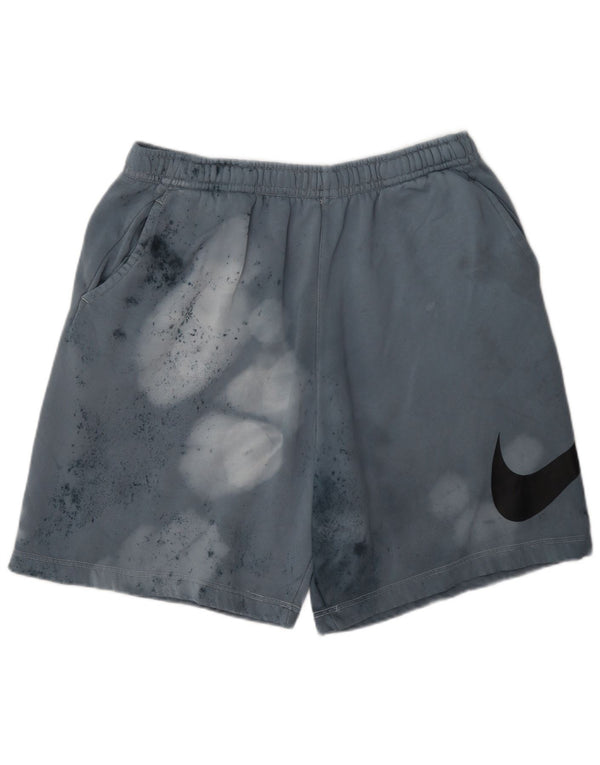 Męskie spodenki sportowe Nike Acid Wash 2XL, niebieskie, bawełniane w cętki