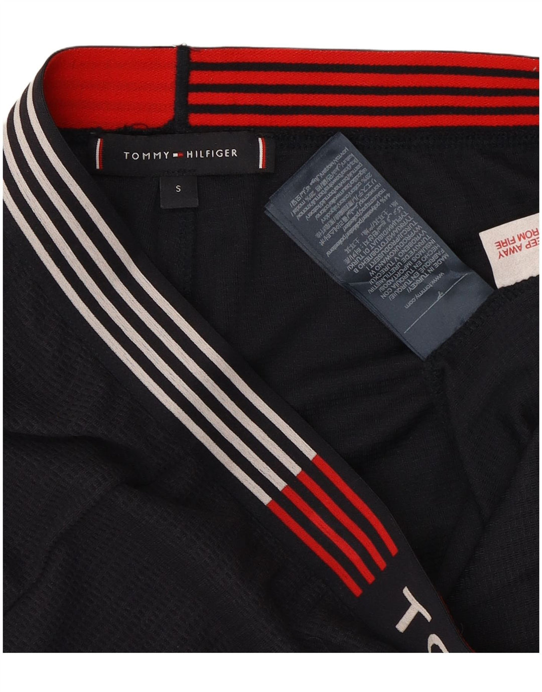 Męskie spodenki sportowe Tommy Hilfiger z grafiką, mały granatowy poliester