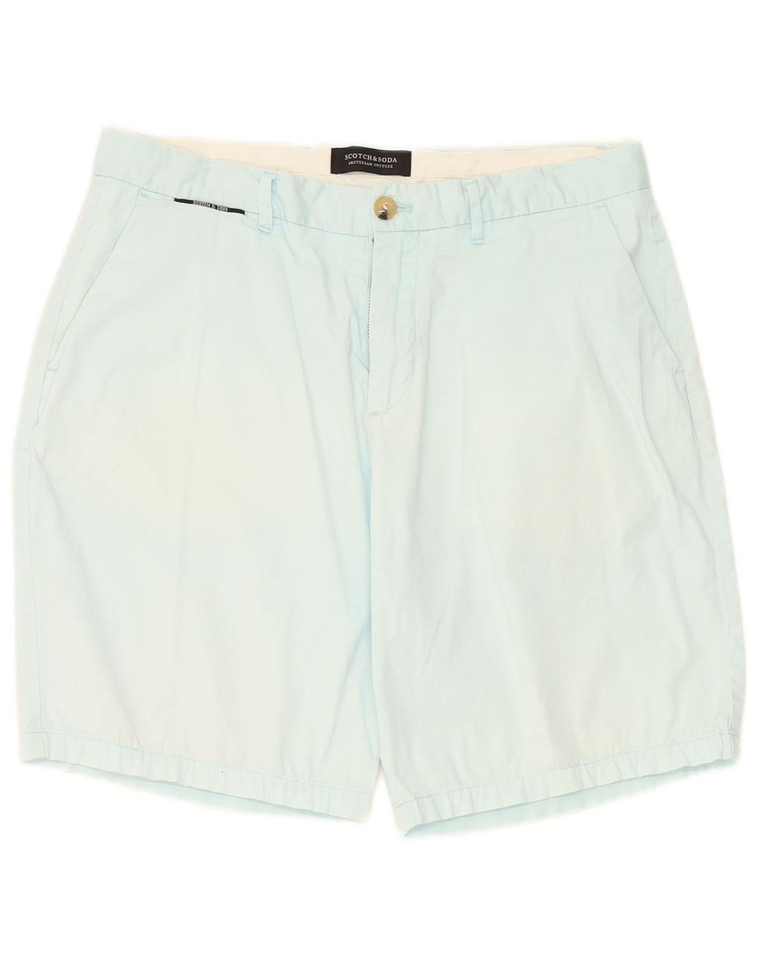 Męskie spodenki Chino Scotch & Soda W31 Średnioniebieskie, bawełniane
