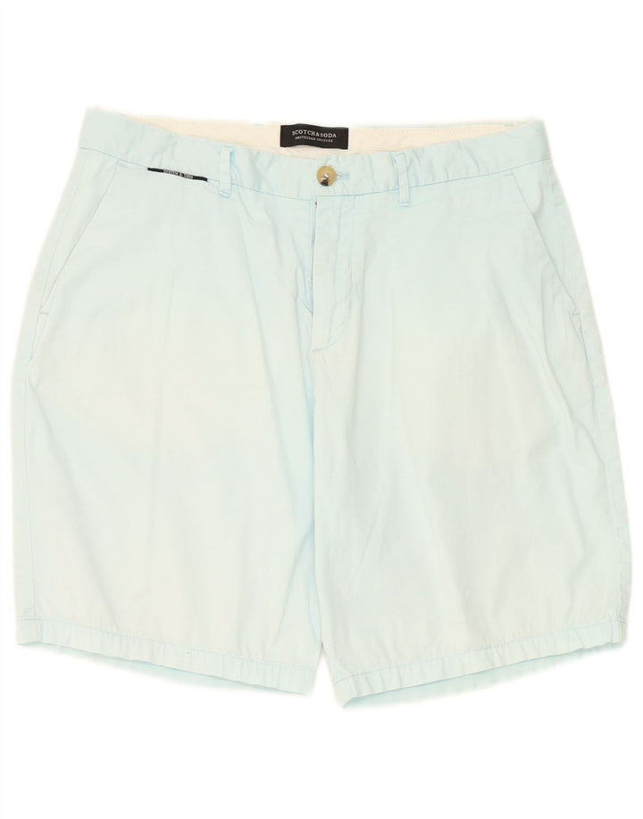 Męskie spodenki Chino Scotch & Soda W31 Średnioniebieskie, bawełniane