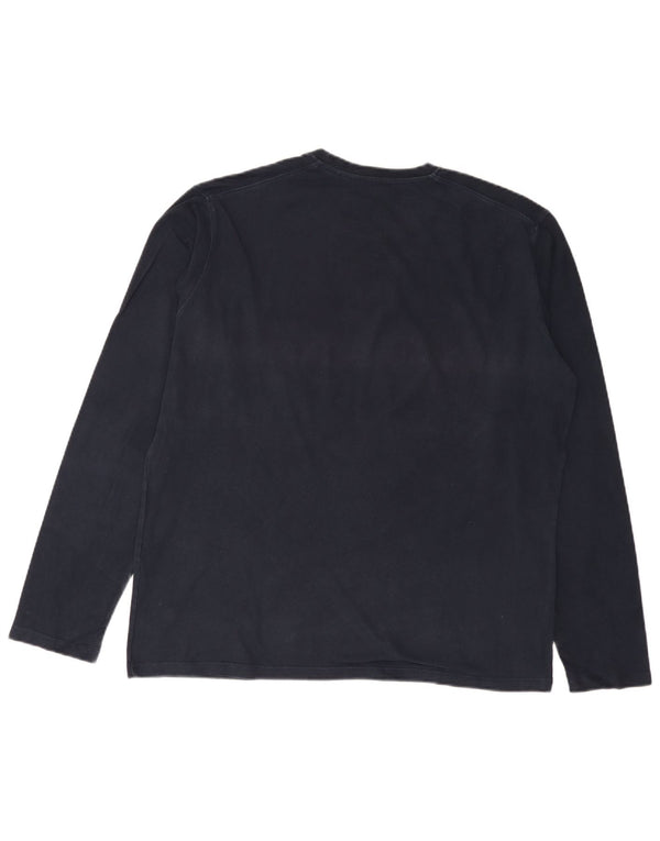 US Polo Assn. Top męski z długim rękawem XL, granatowy, bawełniany