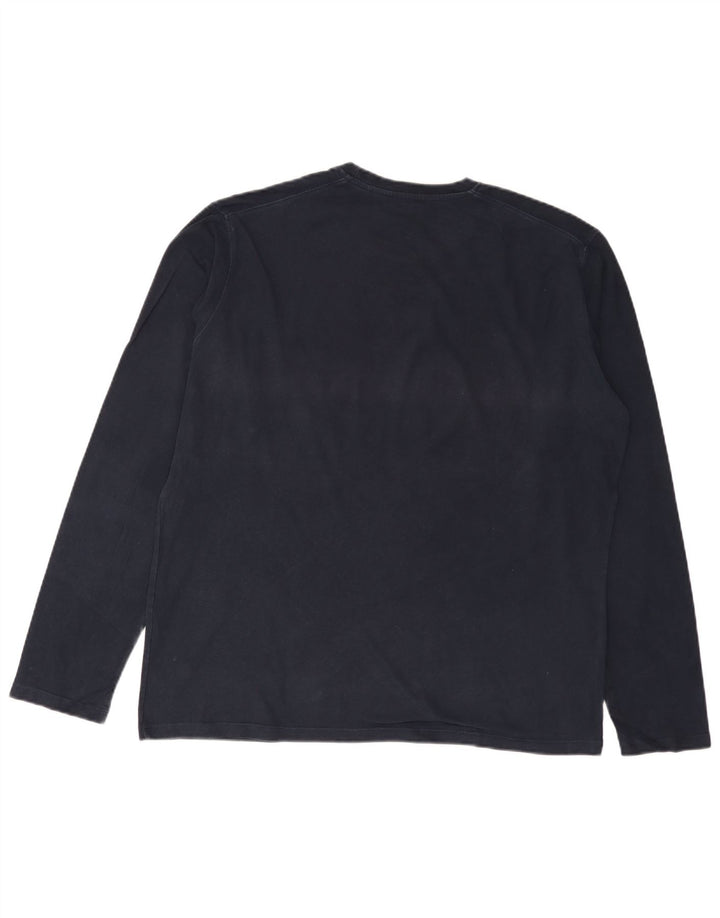 US Polo Assn. Top męski z długim rękawem XL, granatowy, bawełniany