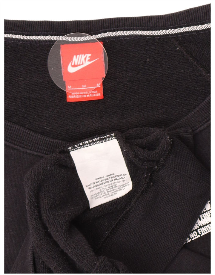 Damska bluza dresowa Nike Graphic Oversize UK 14, średnia czarna bawełna