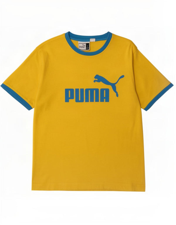 Męski T-shirt Puma z grafiką, mały, żółty