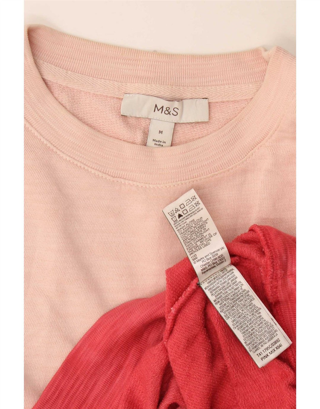 Damski sweter dresowy Marks & Spencer UK 14, średni różowy, blok kolorów