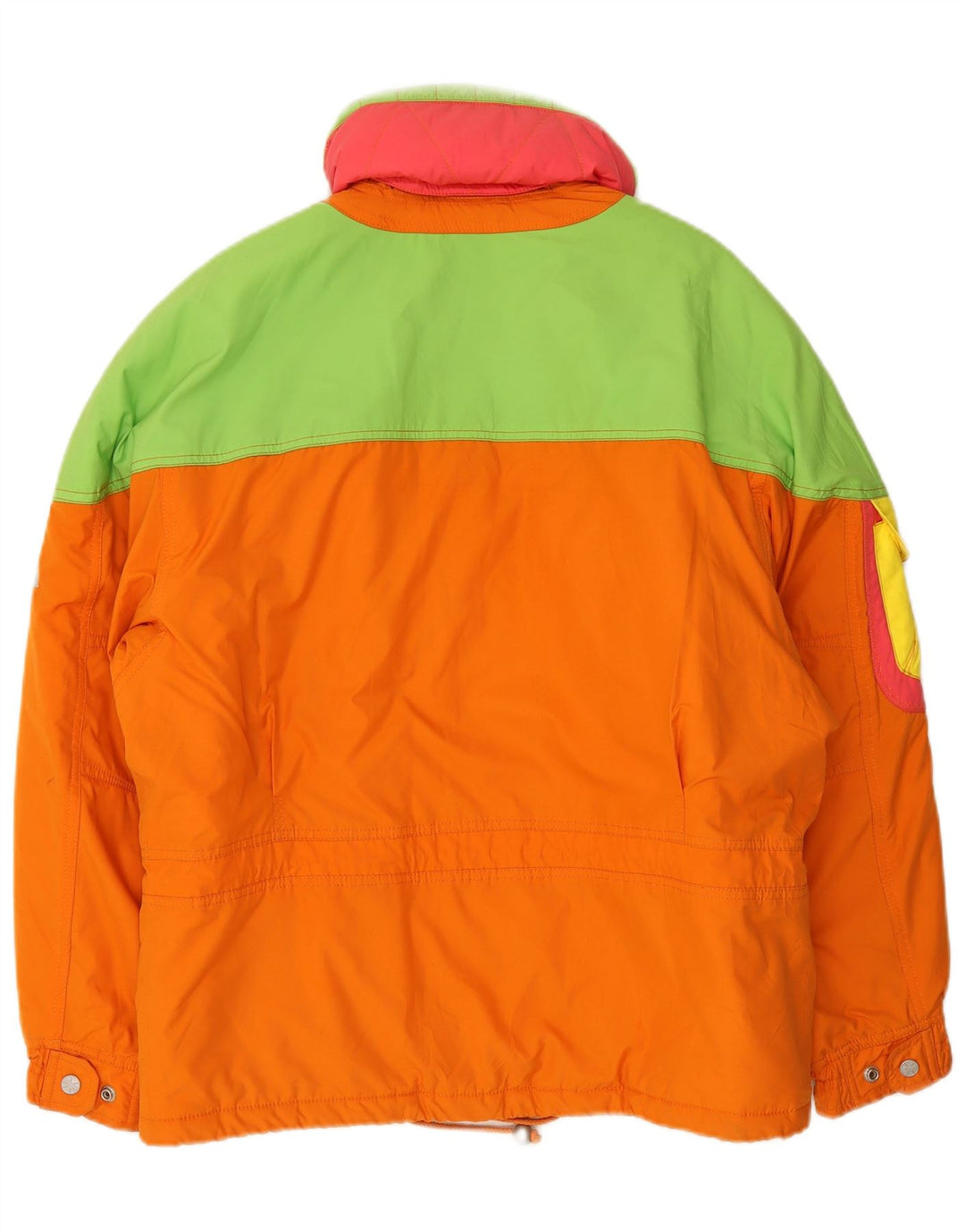 Damska kurtka narciarska Ellesse z kapturem, oversize IT 42, średni pomarańczowy kolor