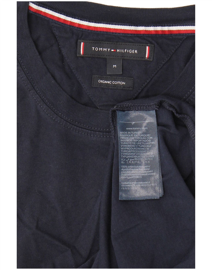 T-shirt męski Tommy Hilfiger Top, średni, granatowy, bawełniany